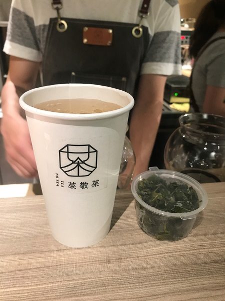 茶敬茶 Tea to tea　杉林溪奶香烏龍　90元（お持ち帰り茶葉付）