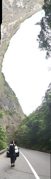 台灣島的天空（台湾の形に見える空）