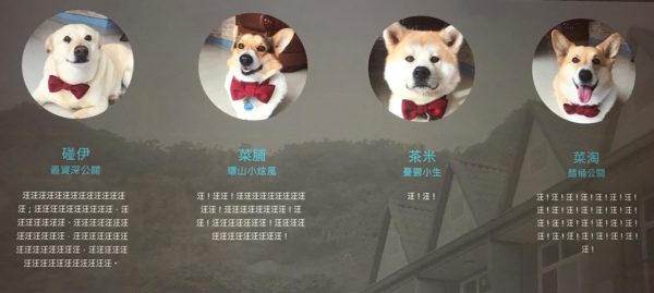 環山雅築 Mountain Lodge ワンちゃんの自己紹介